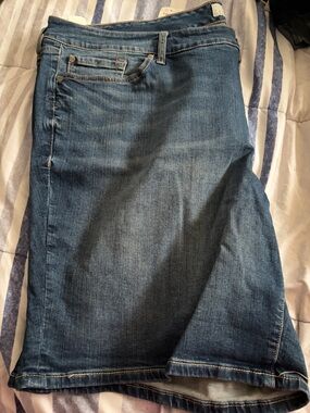 torrid Blue Denim Bootcut Shorts